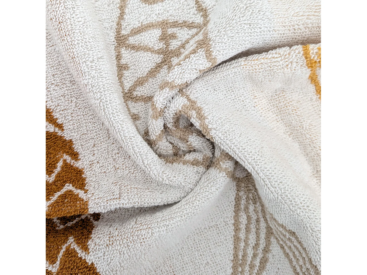 Lot de 2 torchons de cuisine éponge 50x50 cm collection MARIS jaune