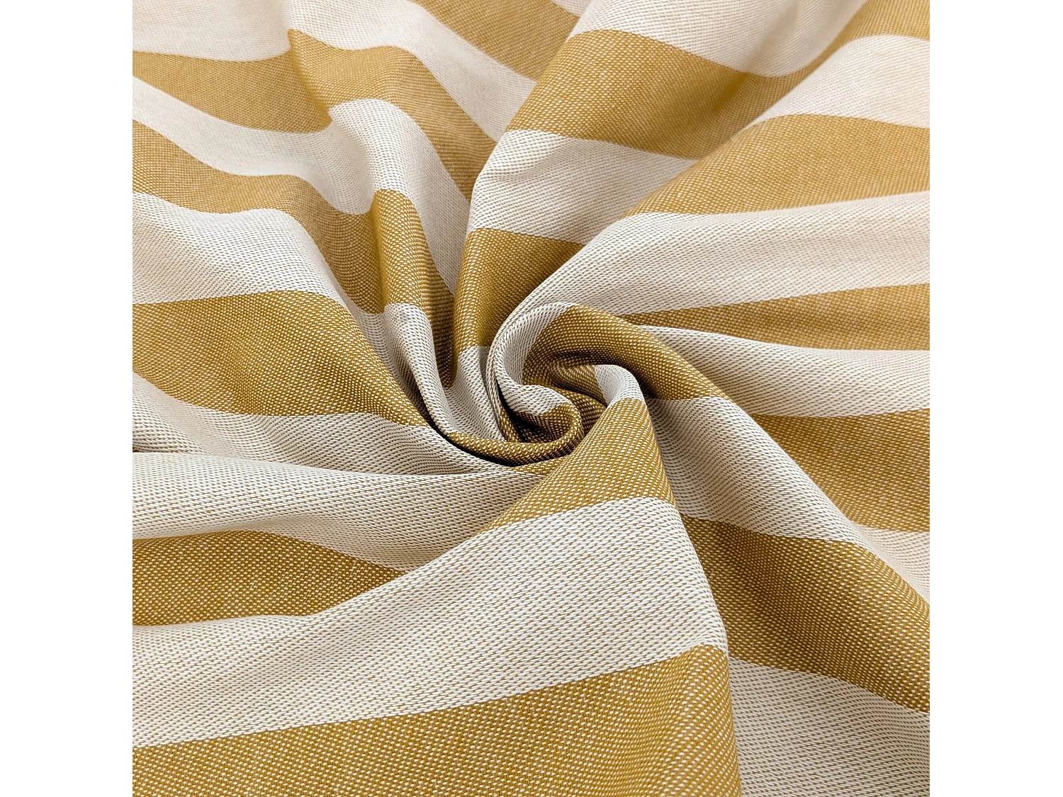 Lot de 2 torchons de cuisine toile 50x70 cm collection PAT EFFI jaune mimbre