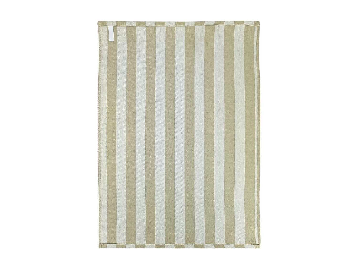 Lot de 2 torchons de cuisine toile 50x70 cm collection PAT EFFI vert olive