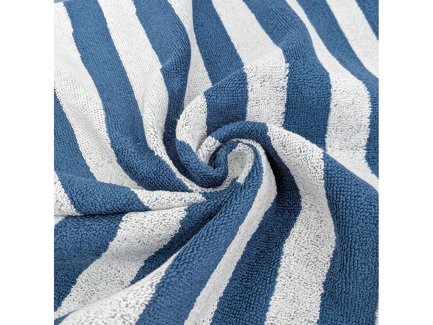 Lot de 2 torchons de cuisine éponge 50x50 cm collection PAT EFFI bleu pacific