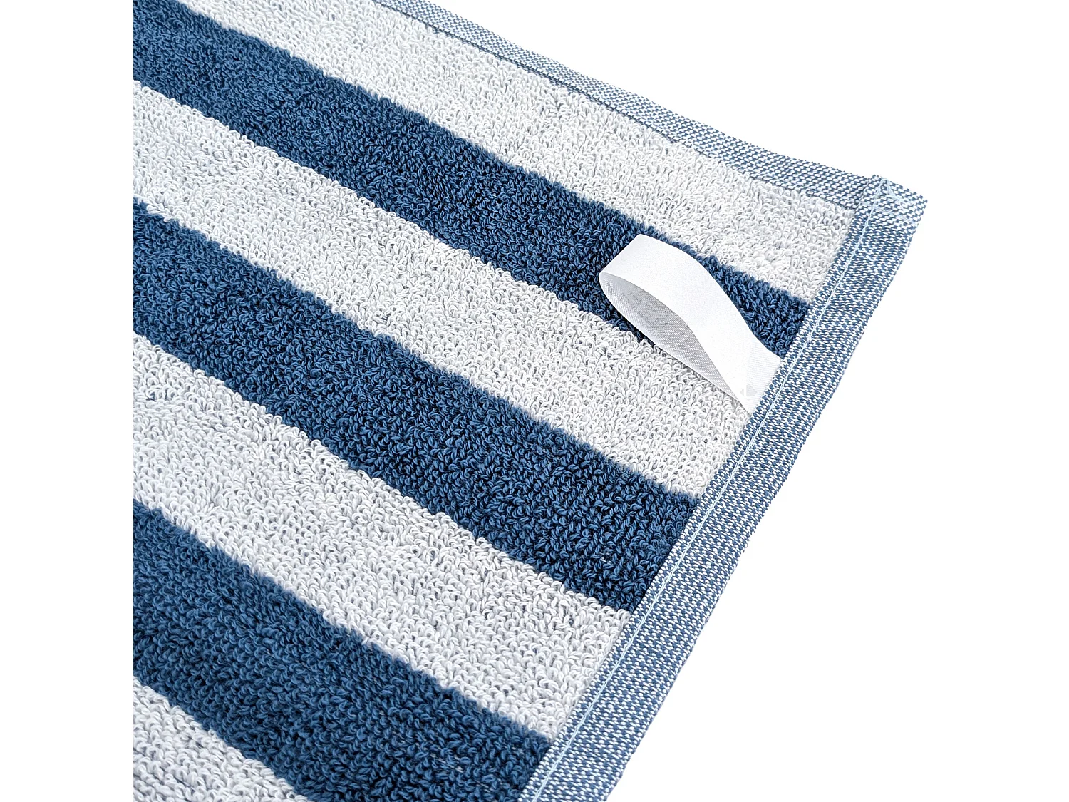 Lot de 2 torchons de cuisine éponge 50x50 cm collection PAT EFFI bleu pacific