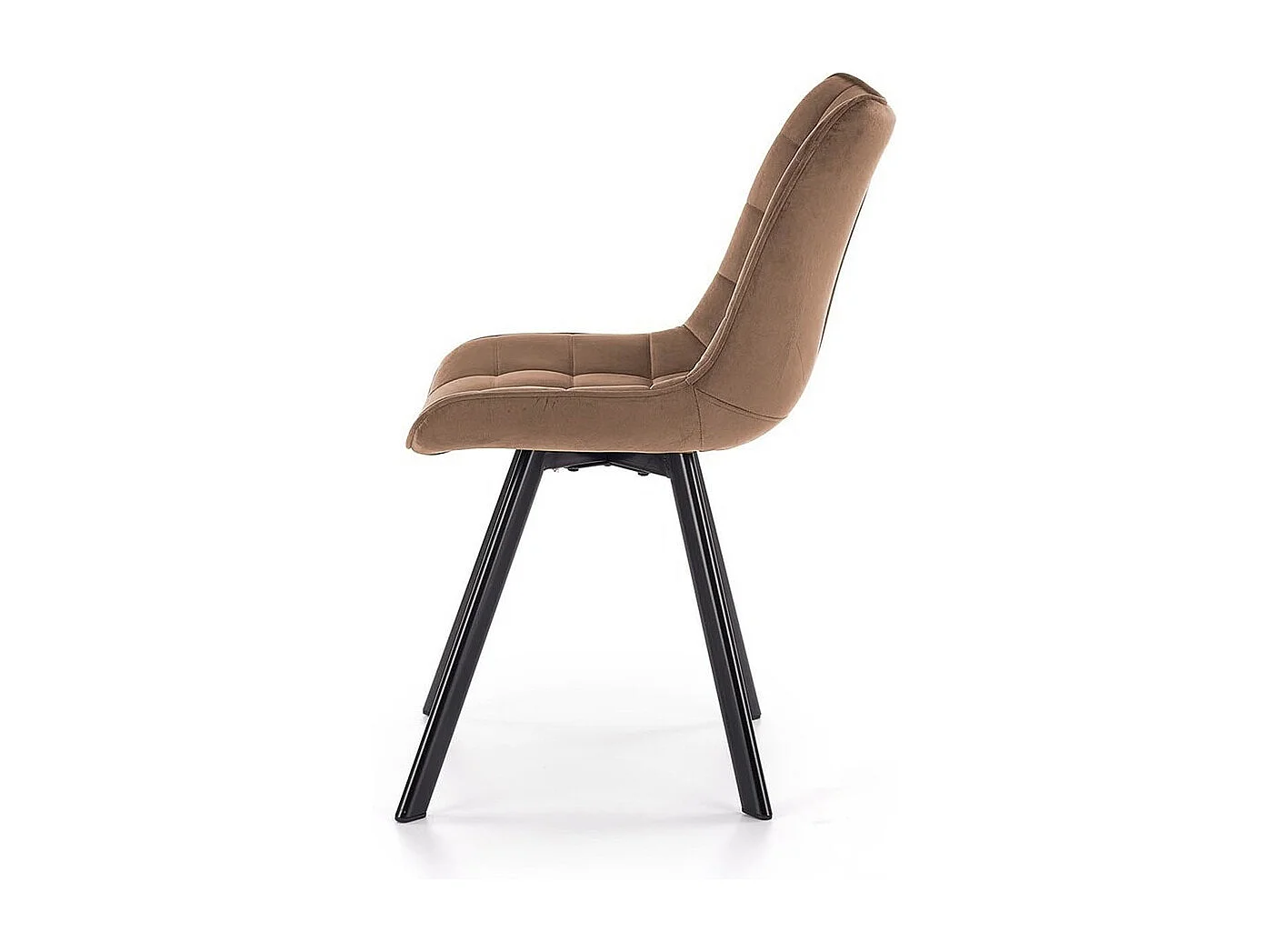 Stuhl K332/Samtstoffbezug/Beige