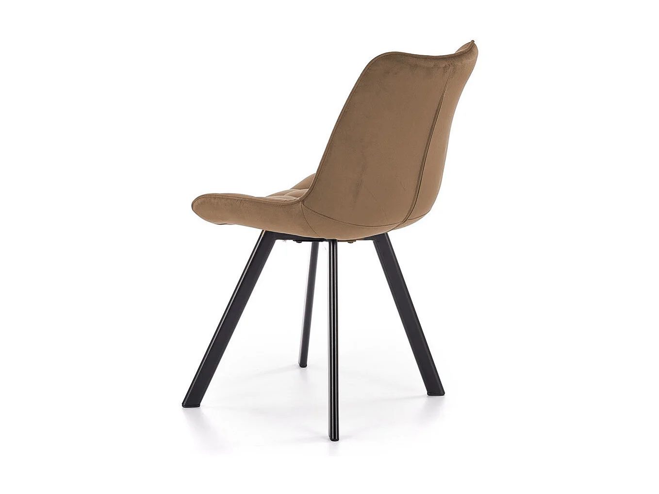 Stuhl K332/Samtstoffbezug/Beige