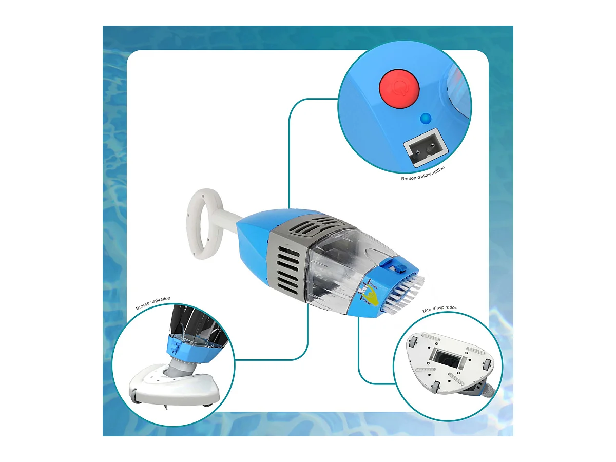 Orca Robot aspirateur sans fil sur batterie pour piscine - 107476