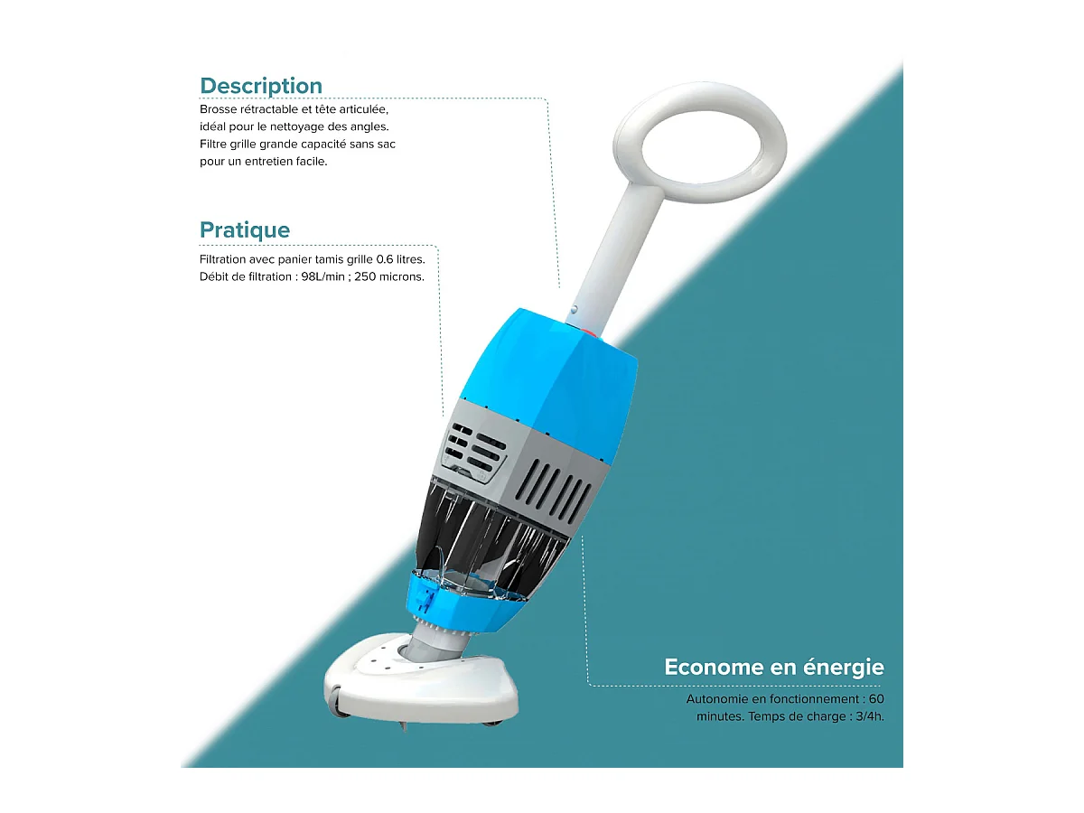 Orca Robot aspirateur sans fil sur batterie pour piscine - 107476