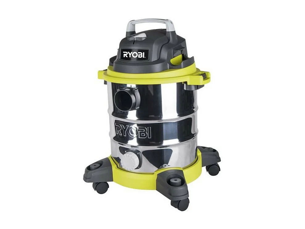 Aspirateur eau et poussiSre 20L filaire Ryobi RVC-1220I-G - 1250 W - cuve inox - 17Kpa - vidange de cuve