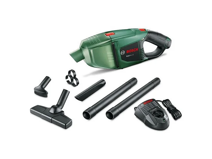 Aspirateur a main sans-fil Bosch - EasyVac 12 Livre avec 1 Batterie, Chargeur et Accessoires