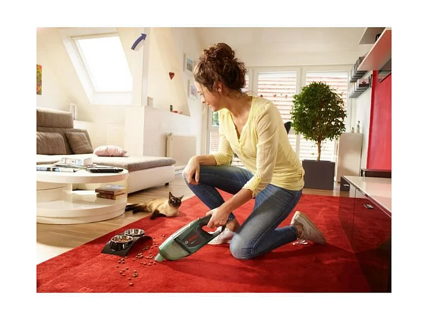 Aspirateur a main sans-fil Bosch - EasyVac 12 Livre avec 1 Batterie, Chargeur et Accessoires