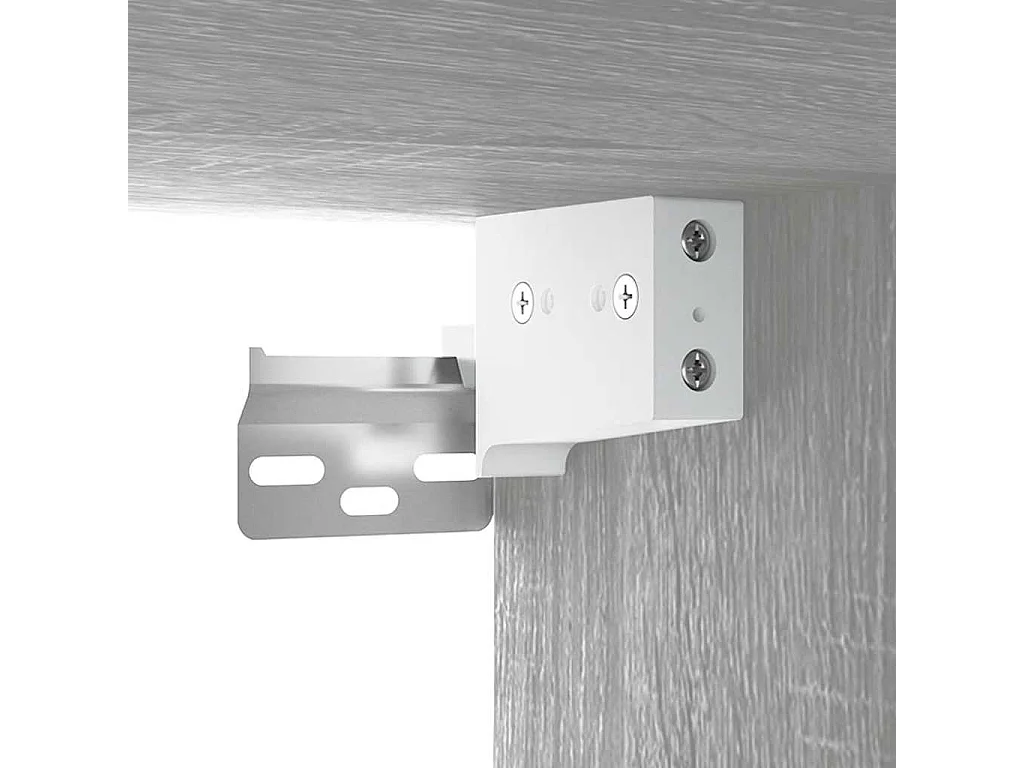 Set di Mobili da Bagno Grigio Sonoma in Legno Multistrato