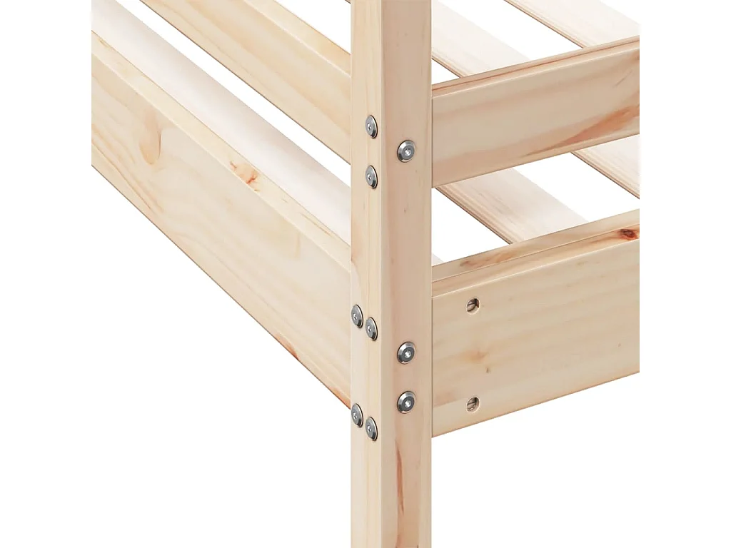 Lit superposé sans matelas 80x200/140x200 cm bois massif