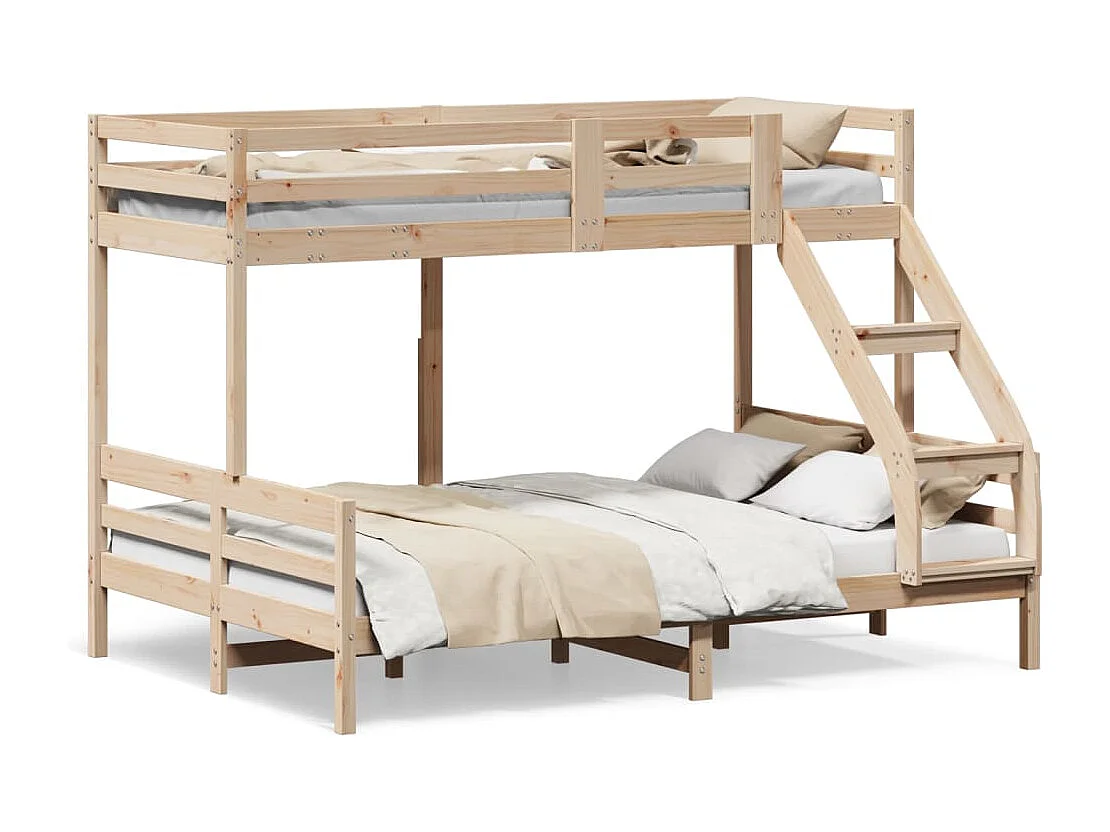 Etagenbett 80x200/140x200 cm Massivholz Kiefer