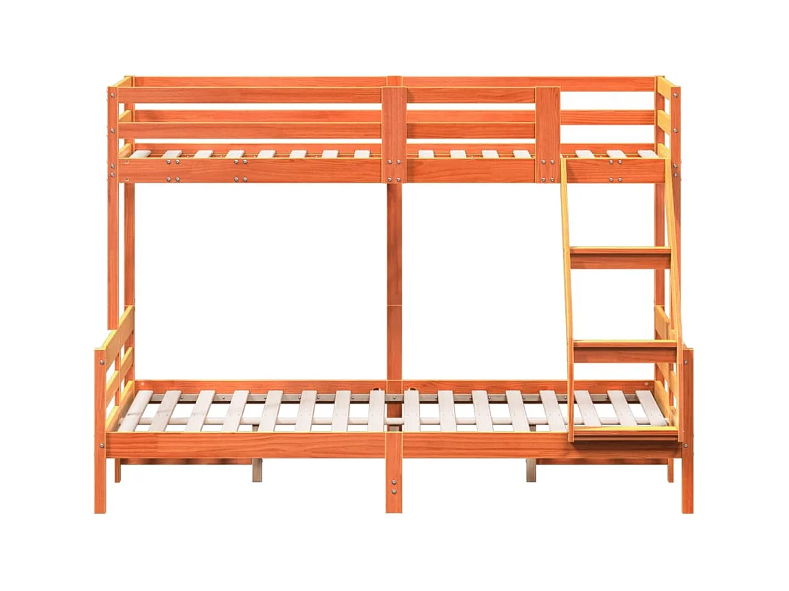 Lit superposé sans matelas 80x200/140x200 cm bois massif