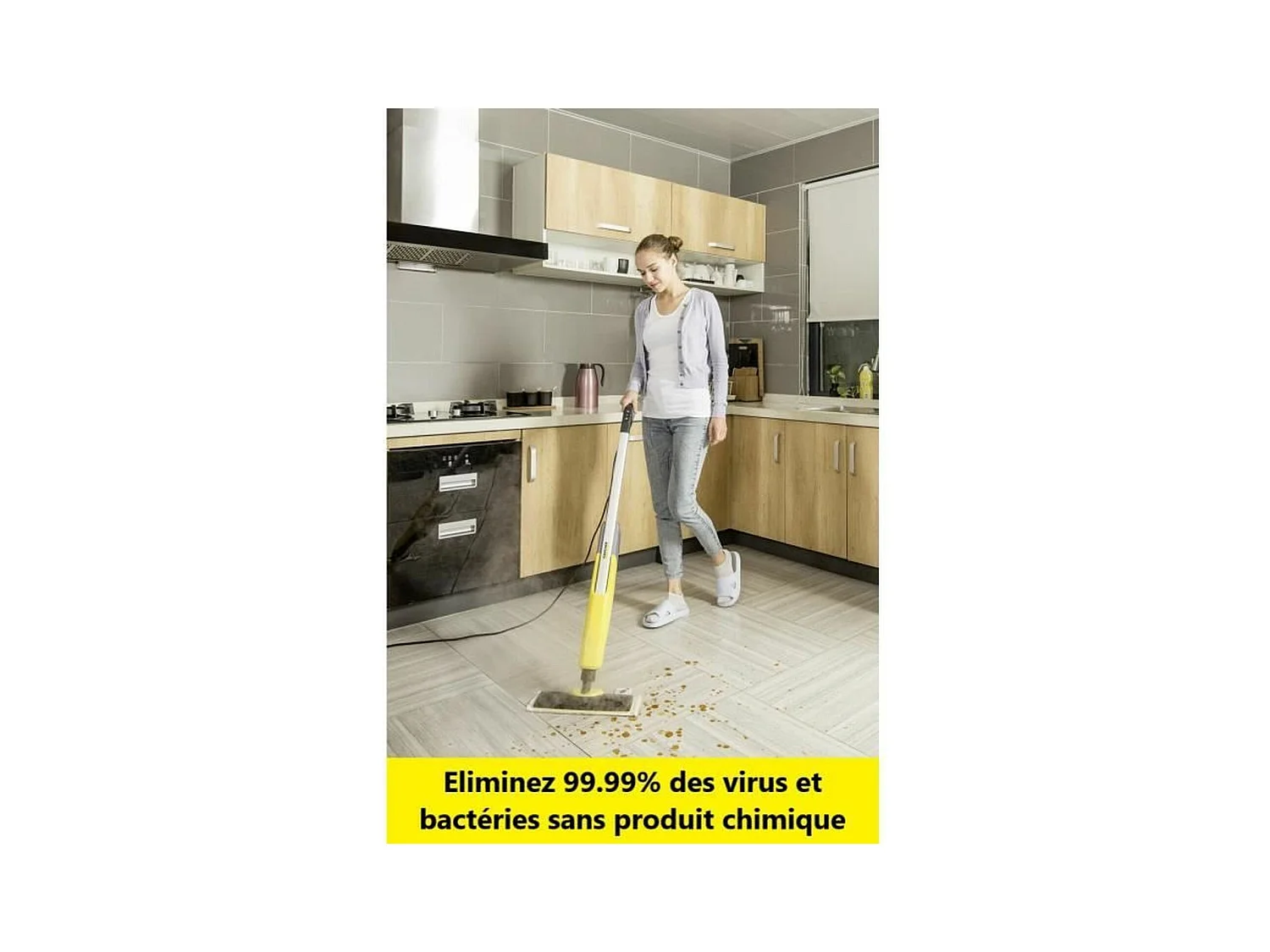 KARCHER - Limpiador a vapor Escoba autonomía ilimitada - 1600 w