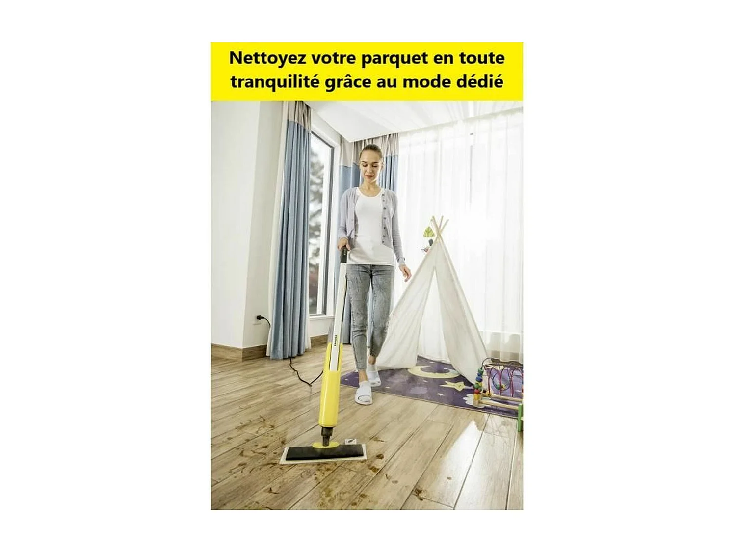 KARCHER - Limpiador a vapor Escoba autonomía ilimitada - 1600 w