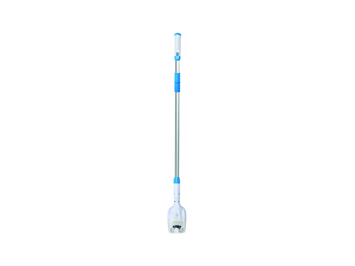 Aspirateur Électrique Batterie BCF Outdoor 7850 Aluminium/Bleu 118-165 cm Spa Piscine PVC Aluminium/PVC