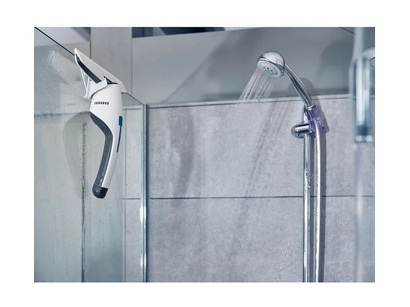 LEIFHEIT 51035 - Aspirateur a vitres et salle de bains Nemo - Reservoir 60ml - Autonomie 45min - IPX7 - Design ergonomique et fi