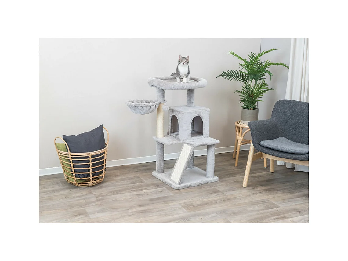 Arbre à chat TRIXIE Pepito - 98 cm - Gris