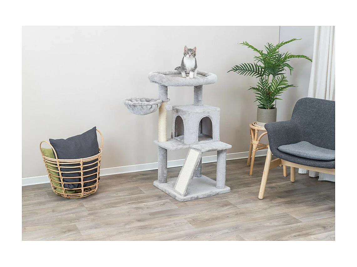 Arbre à chat TRIXIE Pepito - 98 cm - Gris