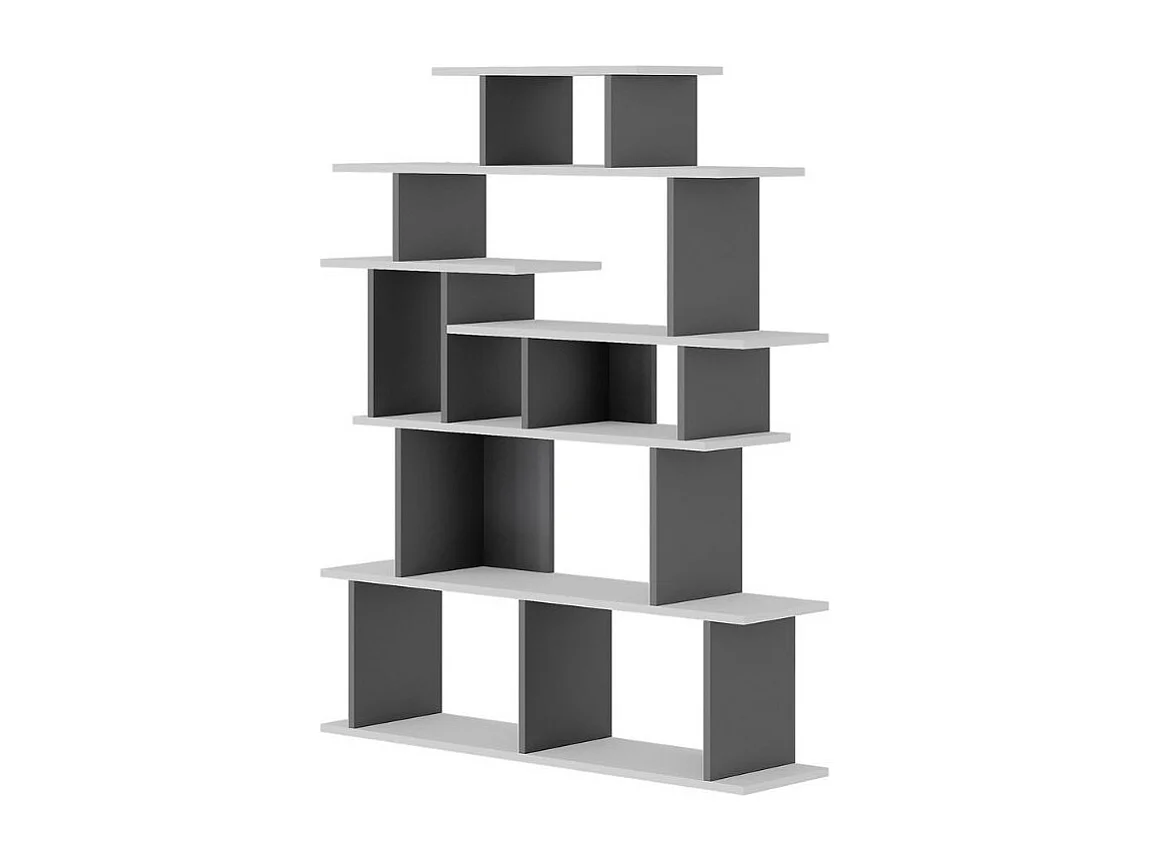 Libreria design Apollon 120x149 colore bianco antracite