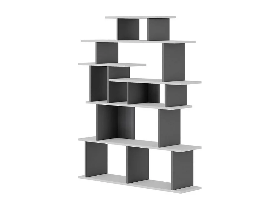 Libreria design Apollon 120x149 colore bianco antracite