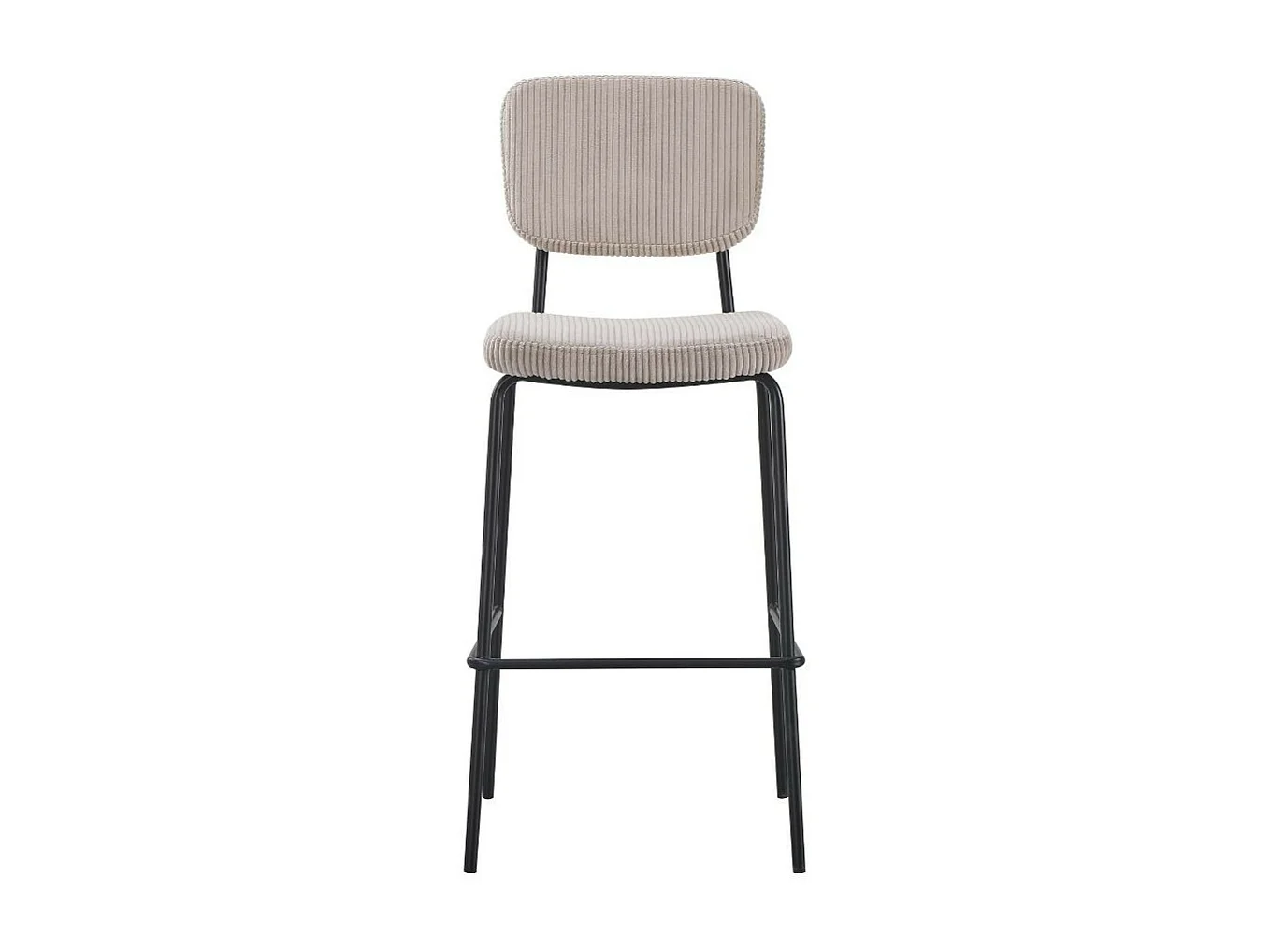 Sgabello imbottito Juno taupè 43x52,5x111H – Il comfort in stile industriale