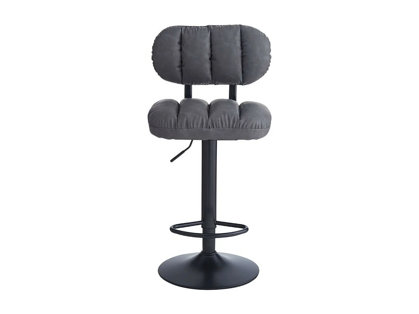 Sgabello bar ecopelle grigio Tati – Stile e comfort in un design contemporaneo