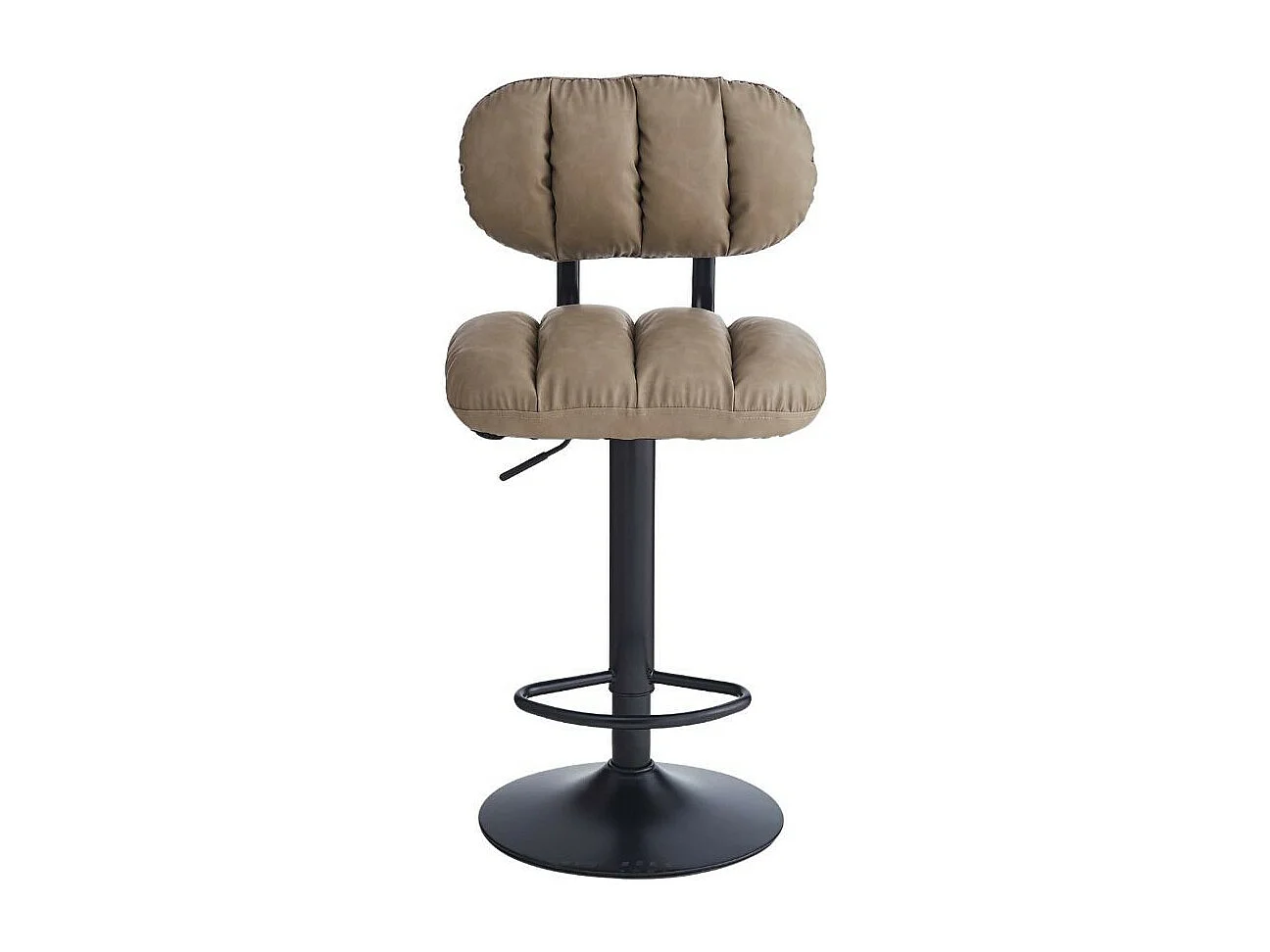 Sgabello bar ecopelle tortora Tati – Stile e comfort in un design contemporaneo