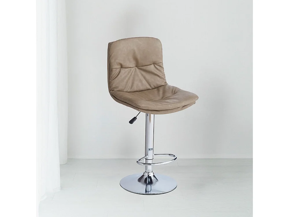 Sgabello ecopelle tortora Paco: stile e funzionalità per il tuo ambiente