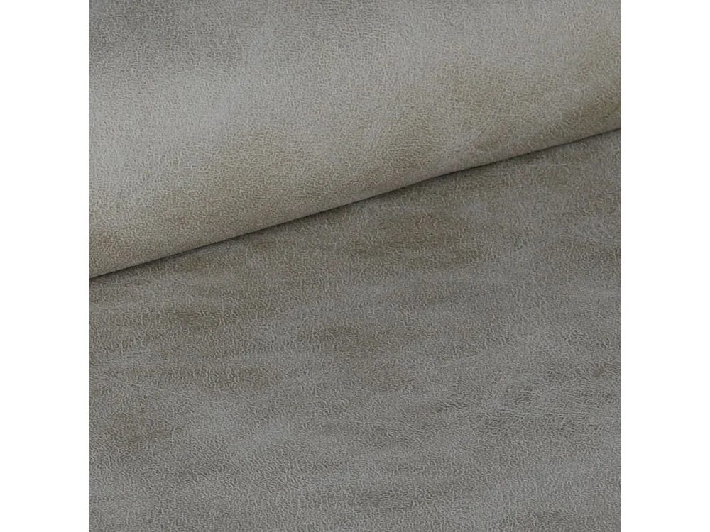 Sgabello Saki con seduta imbottita in nabuk tortora e gambe nere – Comfort compatto per ambienti moderni