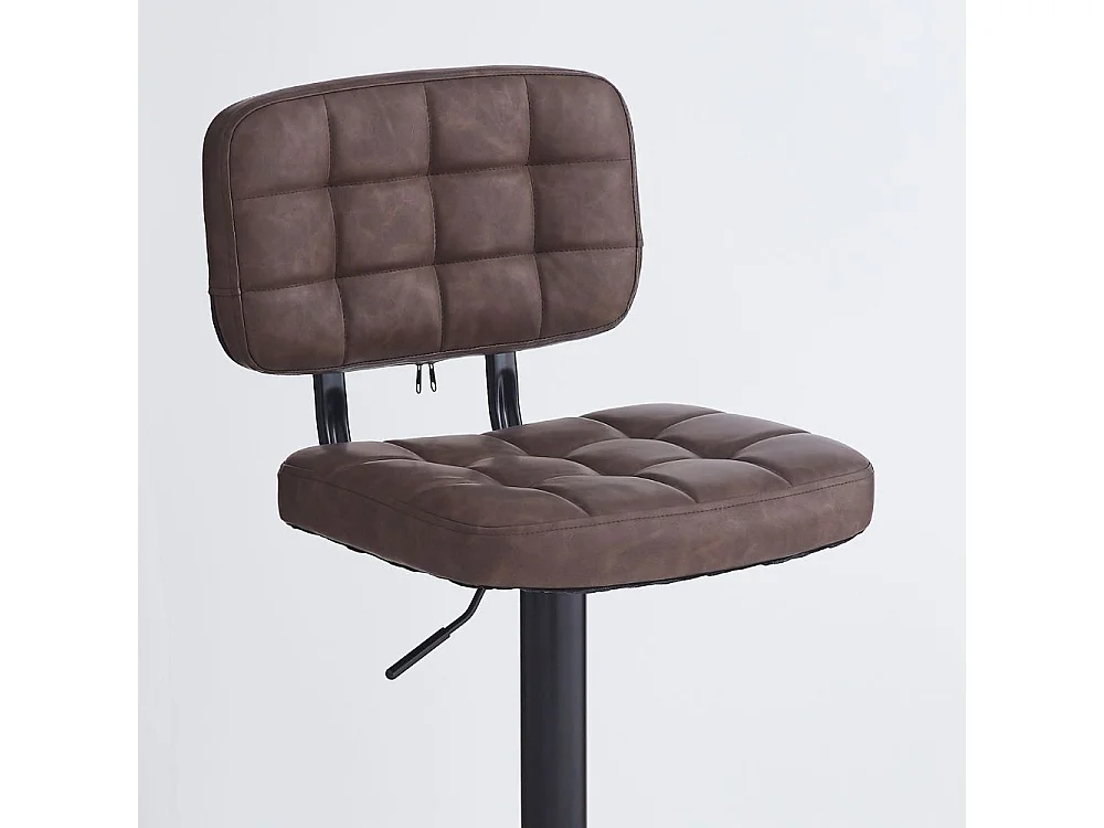 Sgabello Mavi ecopelle marrone e base nera: Stile, Comfort e Funzionalità per i tuoi spazi