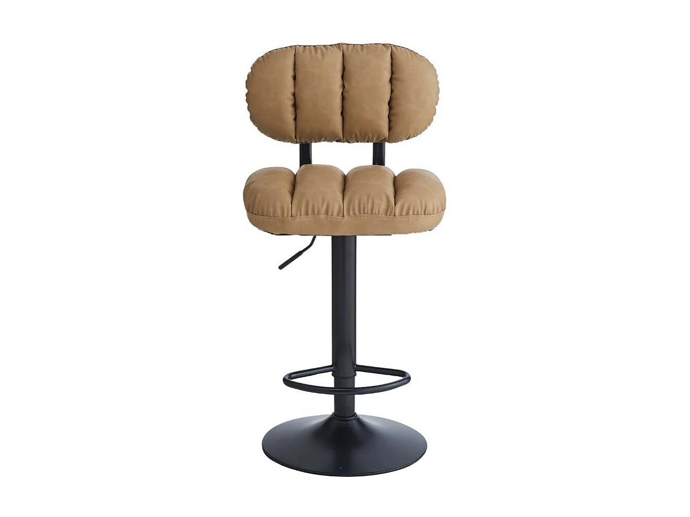 Sgabello bar ecopelle cammello Tati – Stile e comfort in un design contemporaneo