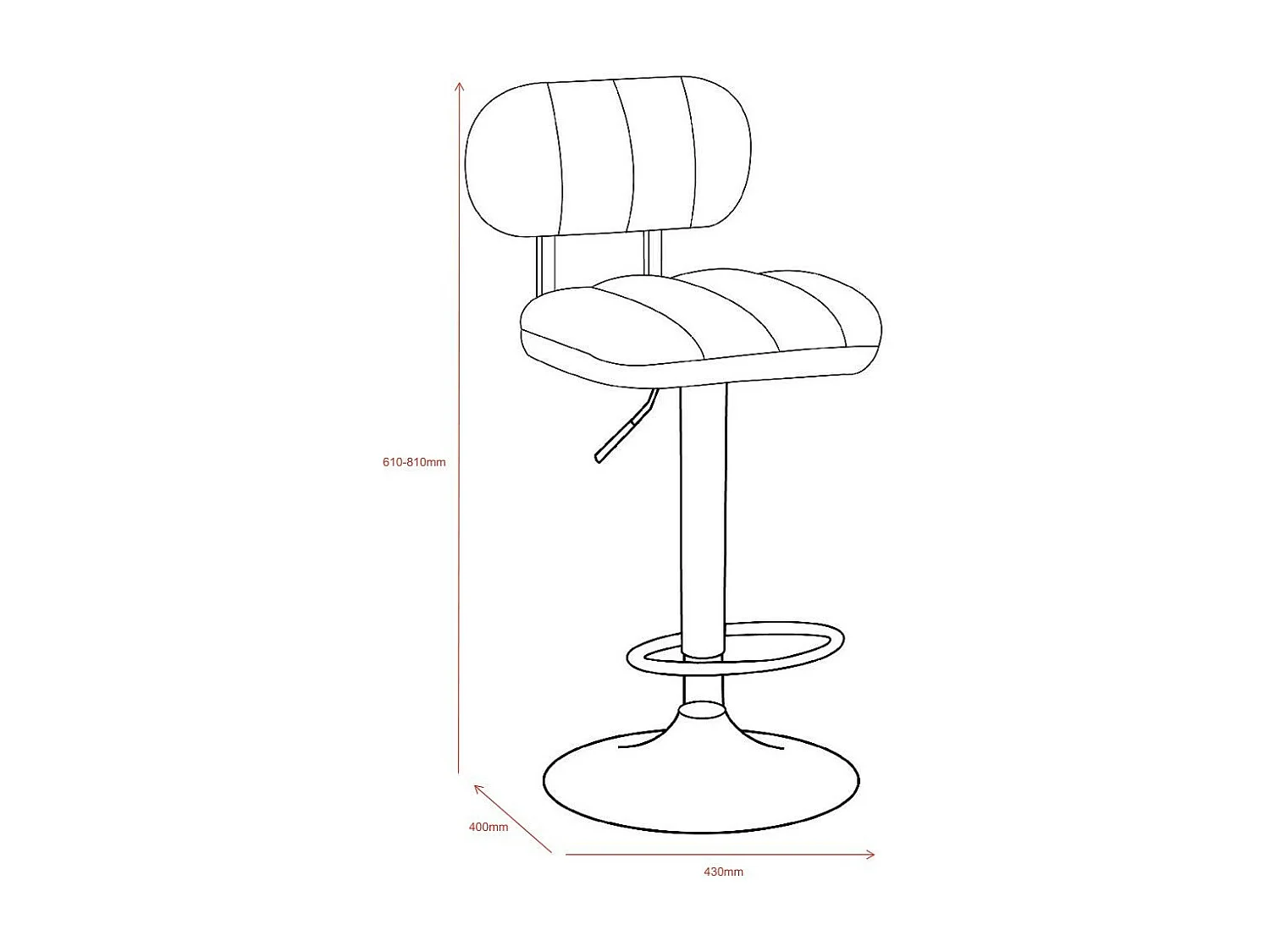 Sgabello bar ecopelle cammello Tati – Stile e comfort in un design contemporaneo