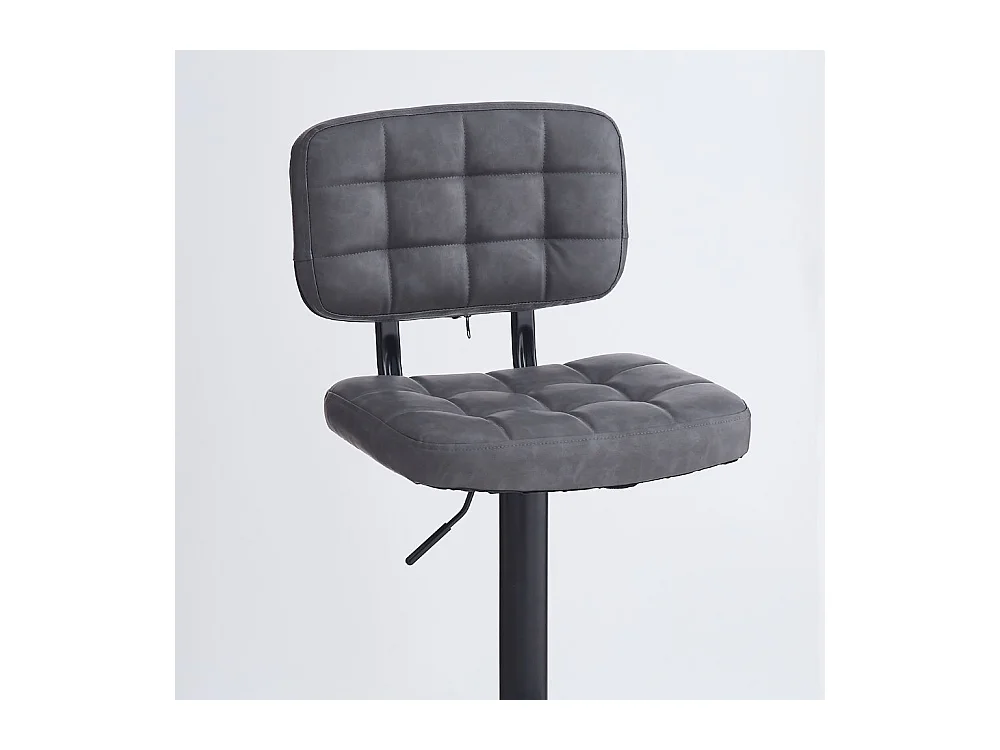 Sgabello Mavi ecopelle grigio e base nera: Stile, Comfort e Funzionalità per i tuoi spazi