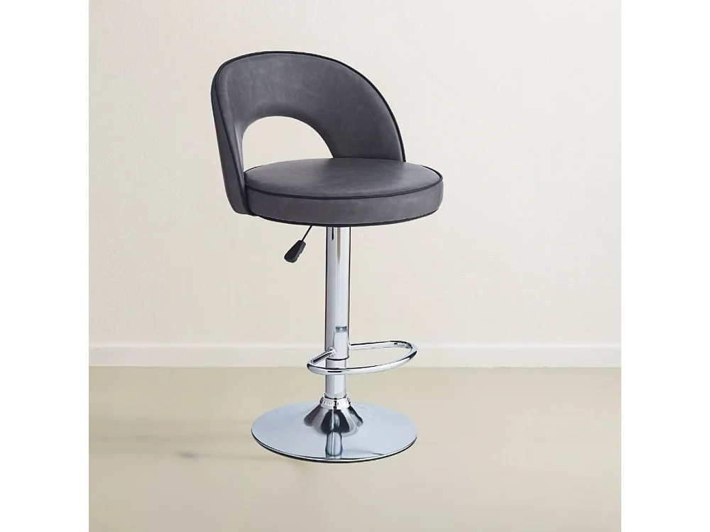 Sgabello Lisa ecopelle grigio: eleganza e comfort in un'unica soluzione