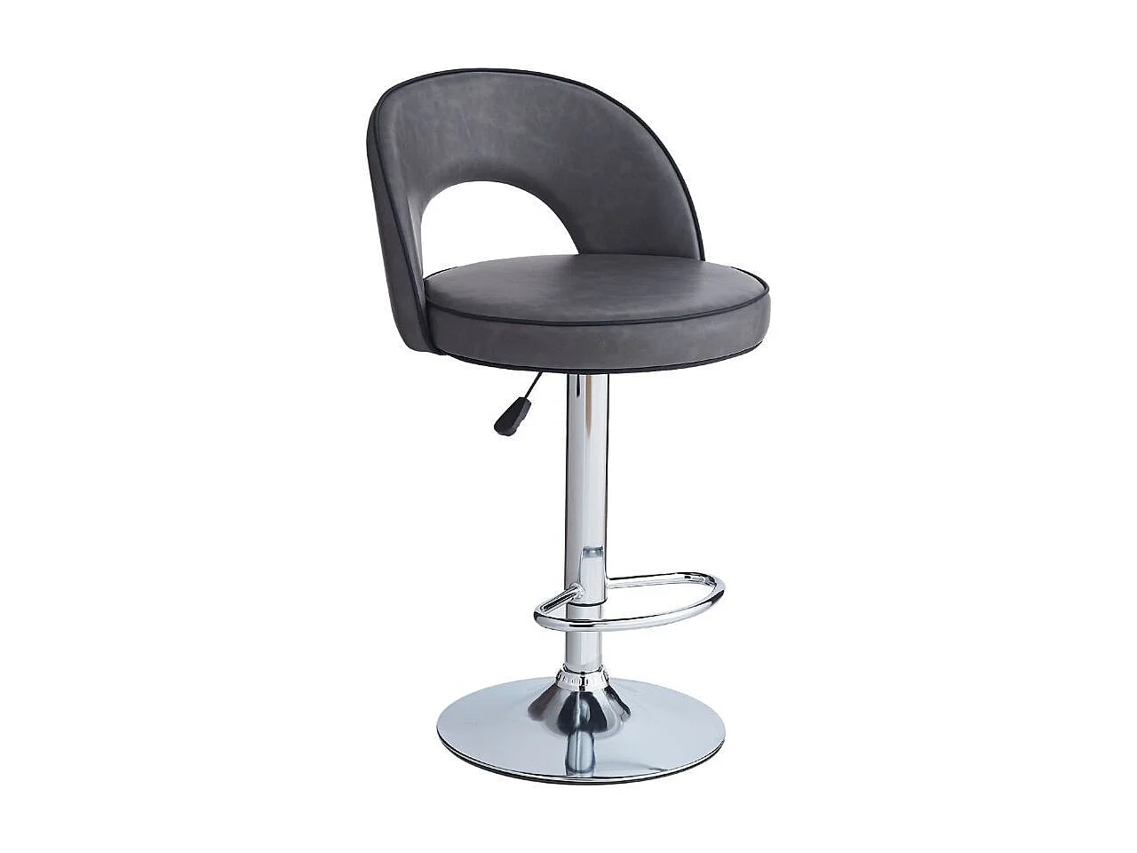 Sgabello Lisa ecopelle grigio: eleganza e comfort in un'unica soluzione