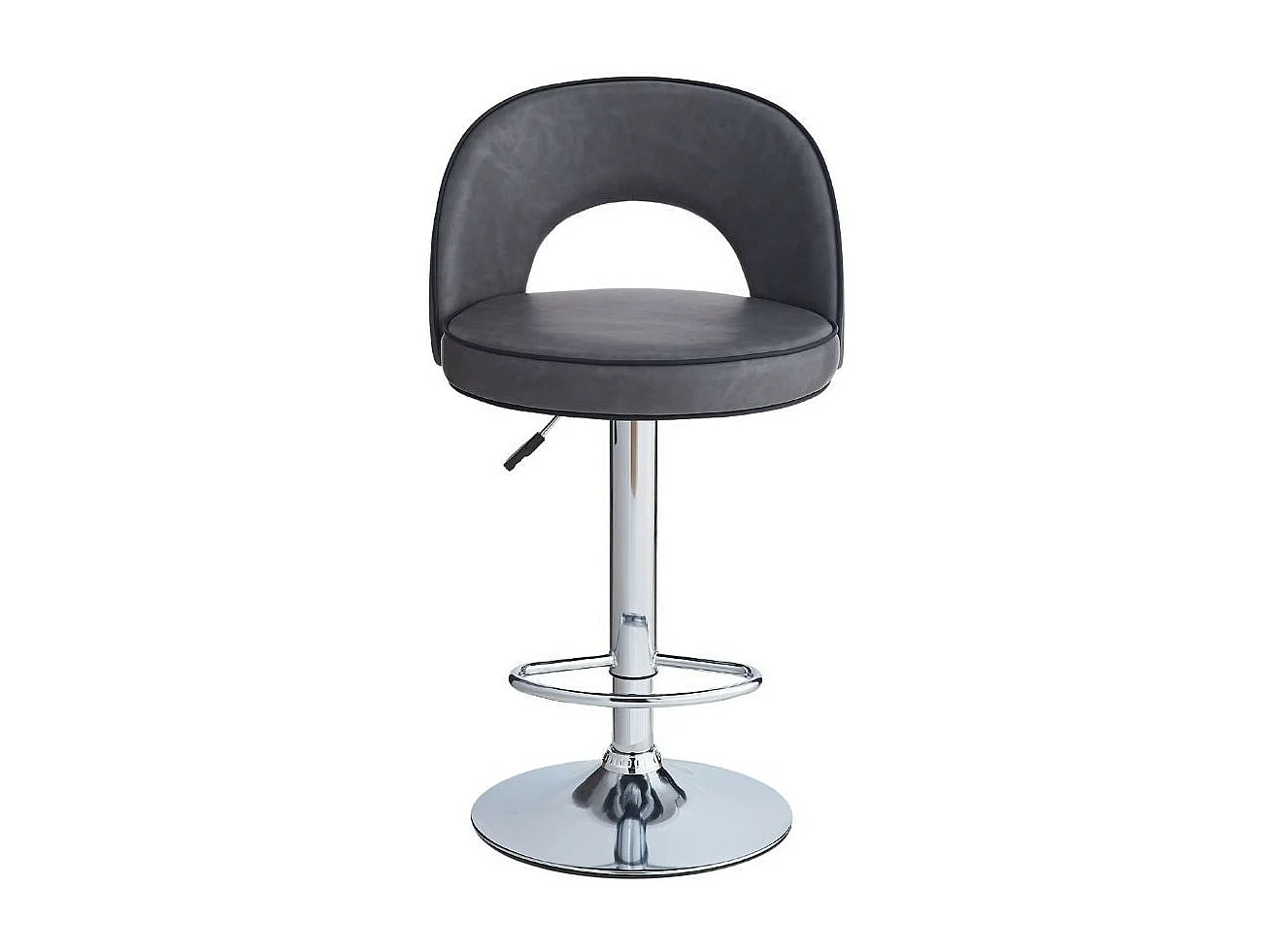 Sgabello Lisa ecopelle grigio: eleganza e comfort in un'unica soluzione