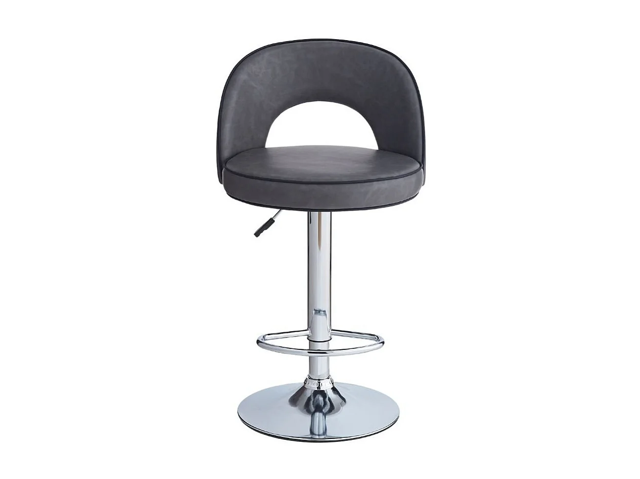 Sgabello Lisa ecopelle grigio: eleganza e comfort in un'unica soluzione