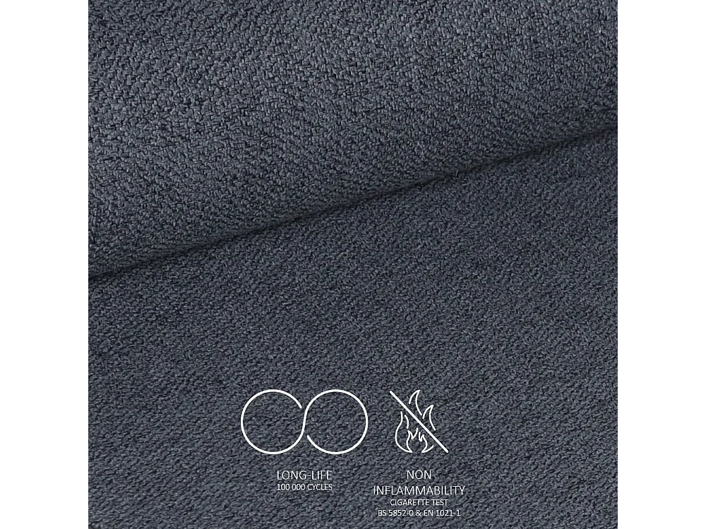 Sgabello Mey grigio scuro con seduta imbottita e gambe in metallo nero – Eleganza e comfort per la zona snack