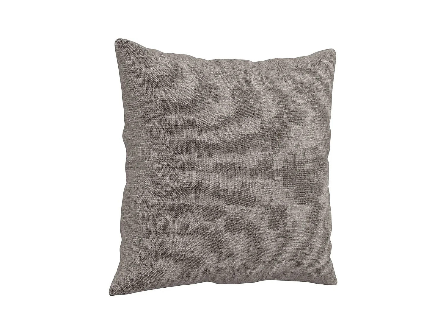 2-Sitzer-Sofa mit Zierkissen Taupe 120 cm Stoff