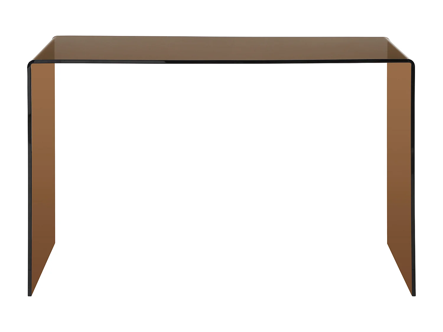 Bureau - Verre trempé - Brun - ELSTRON