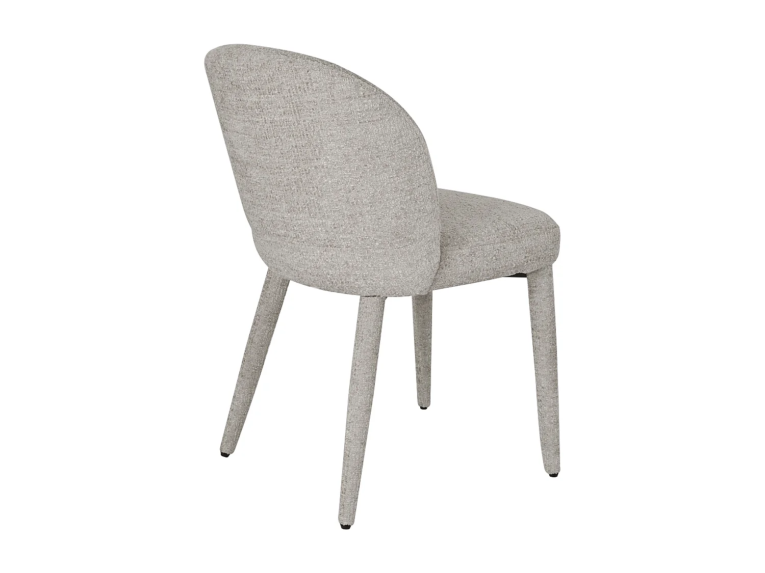 Lot de 2 chaises en tissu texturé - Beige - MUKLEA