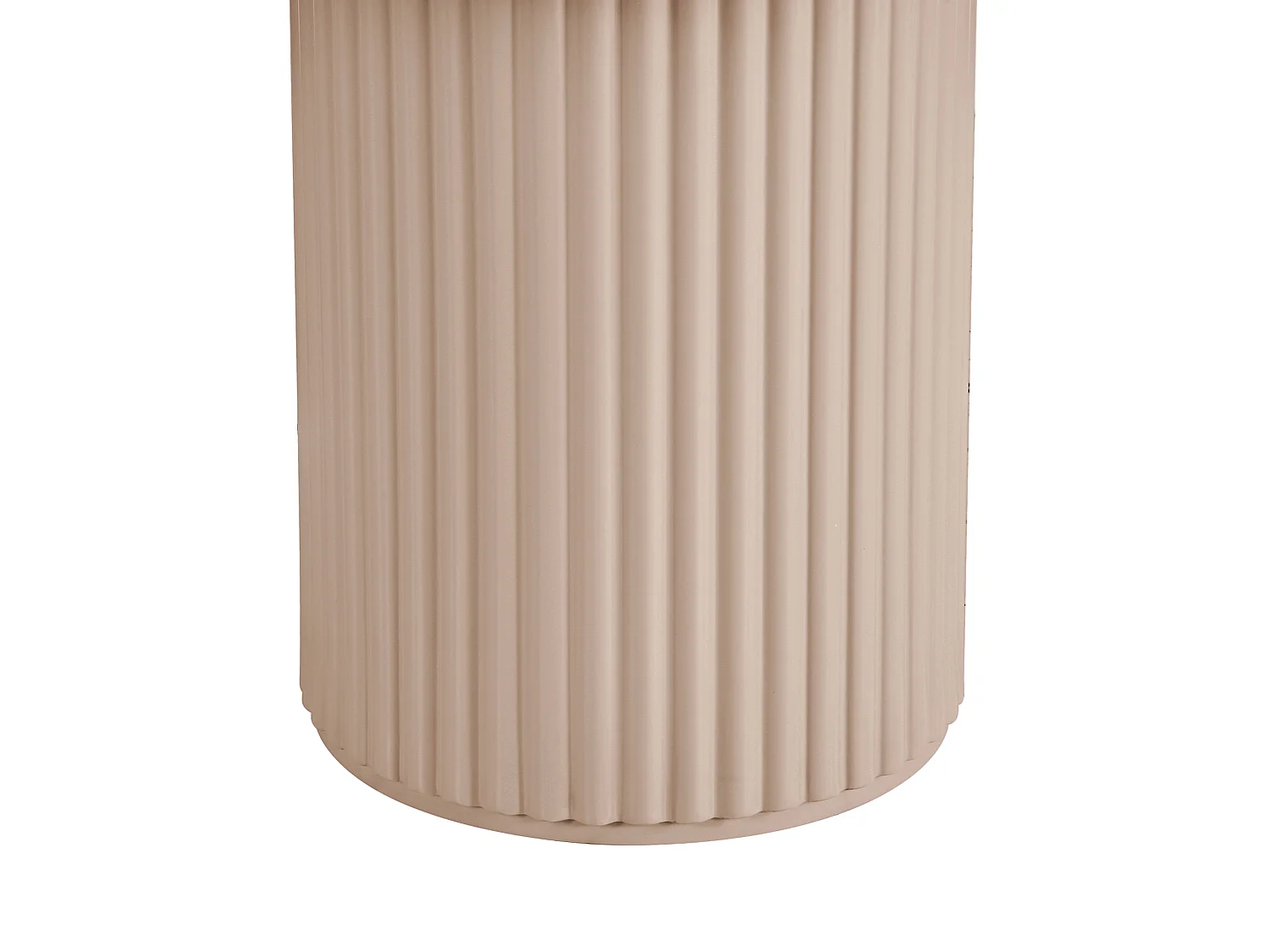 Table à manger ronde 4 personnes en MDF - Marron - TAMARZO