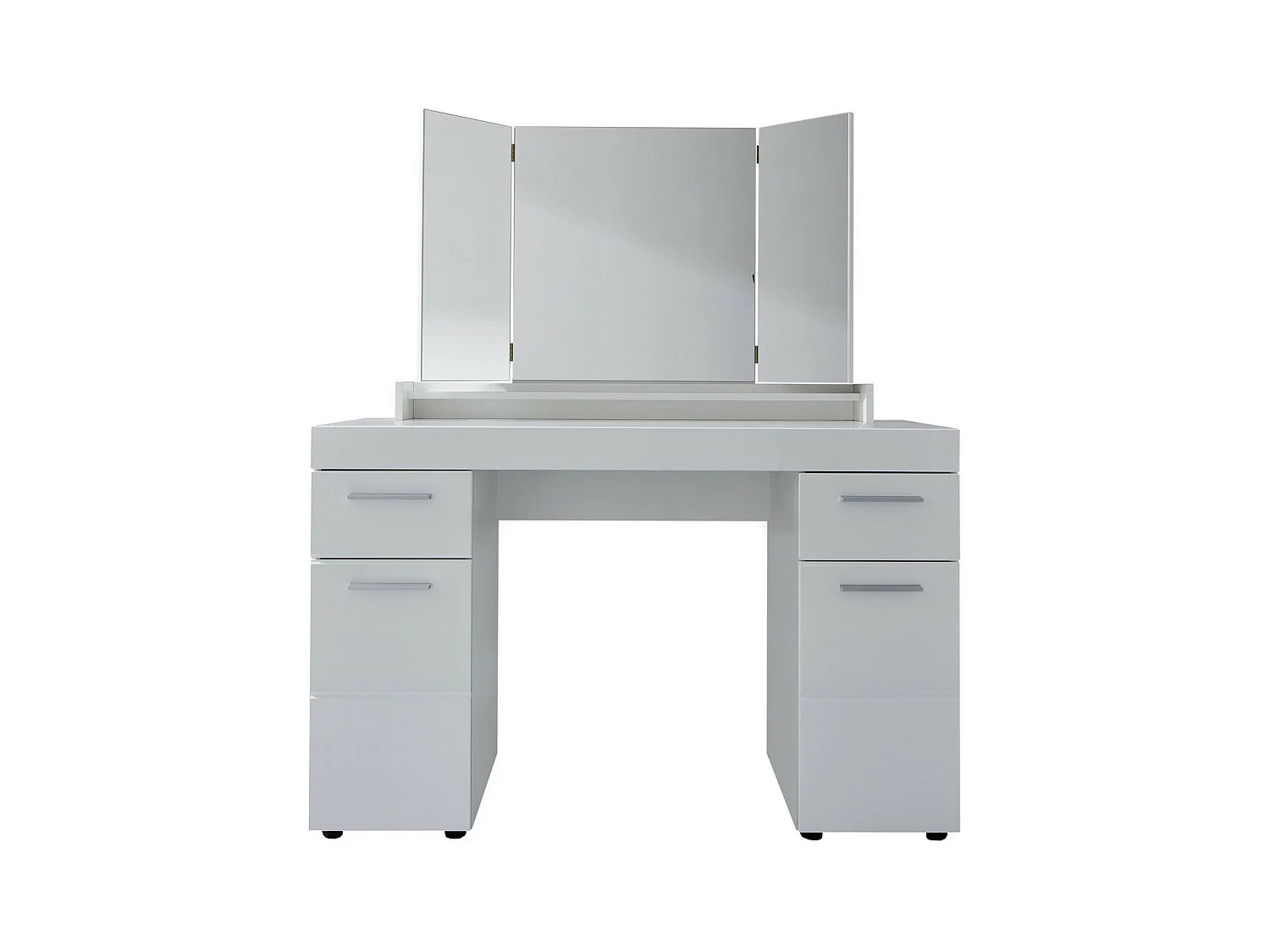 Consolle Trucco Amanda, Bianco, 120x141x41 cm, Epikasa