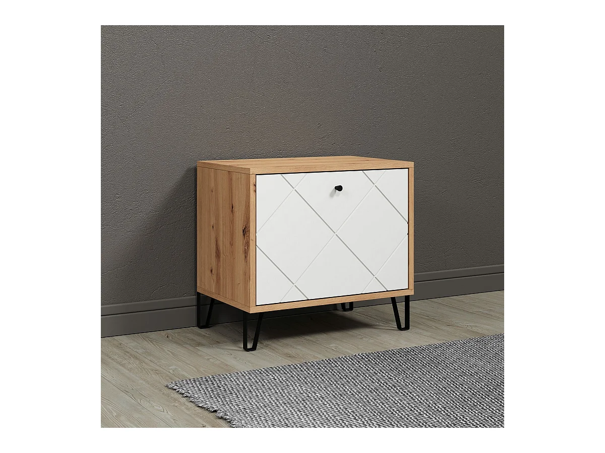 Banc avec Rangement Touch, Marron, 63x56x40 cm, Seven Design