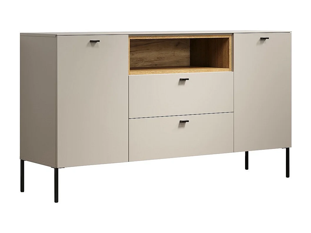 Aparador Sao Paulo, Beige, 154x85x42 cm, Seven Design