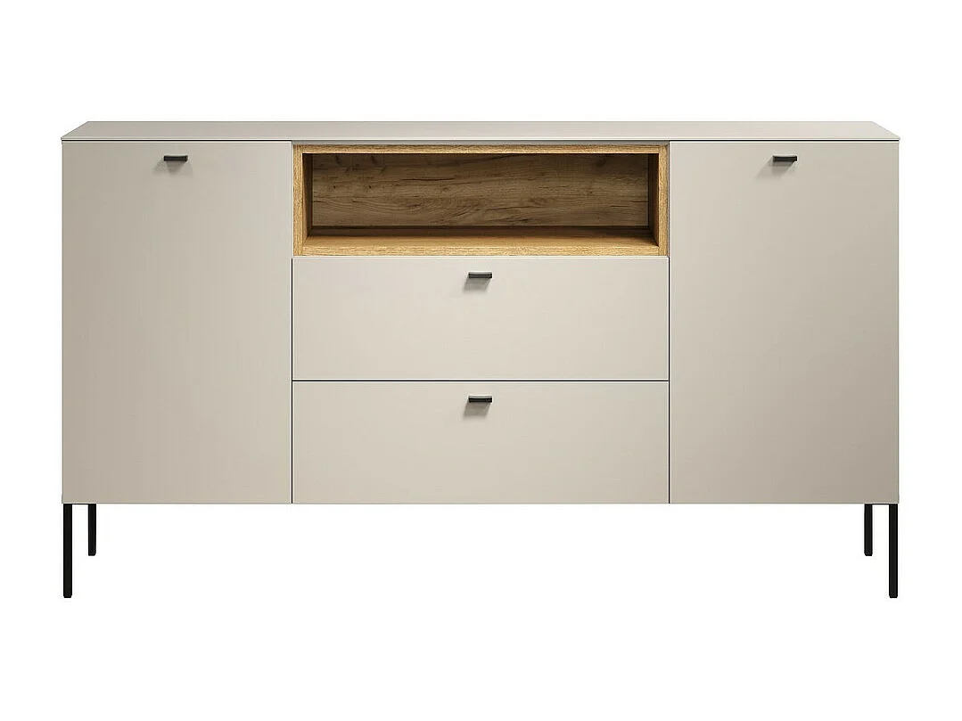 Aparador Sao Paulo, Beige, 154x85x42 cm, Seven Design