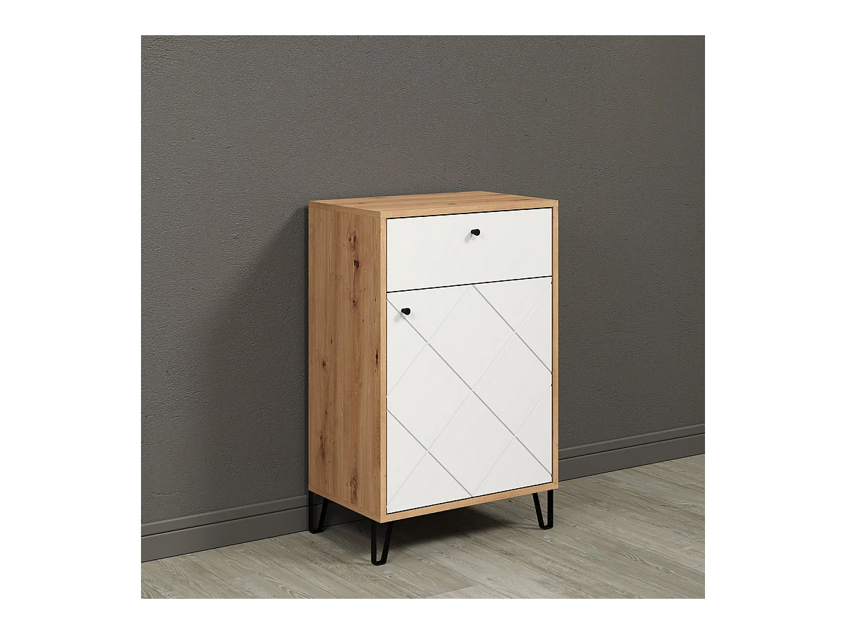 Multifunctionele Kast Touch, Bruin, 63x96x40 cm, Seven Design