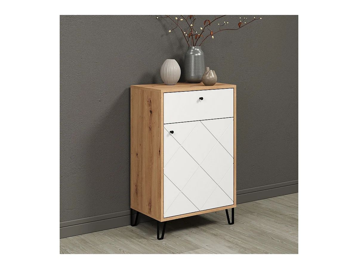 Multifunctionele Kast Touch, Bruin, 63x96x40 cm, Seven Design