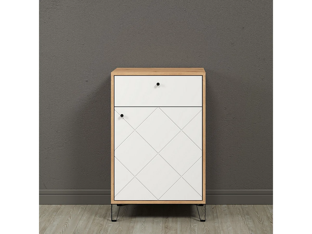 Multifunctionele Kast Touch, Bruin, 63x96x40 cm, Seven Design