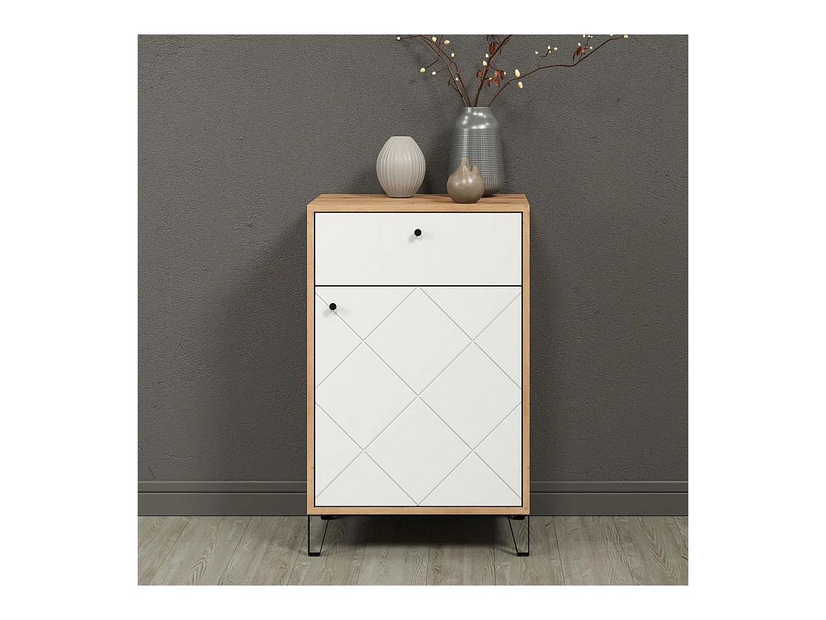 Multifunctionele Kast Touch, Bruin, 63x96x40 cm, Seven Design